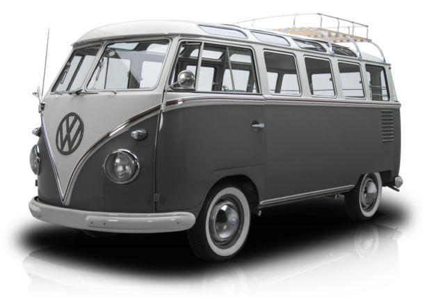 frame off restored 23 window kombi bus 1500 cc benco 4 speed safari rear window
