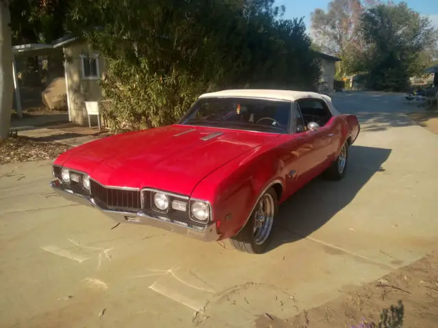 ca rustfree 1968 cutlass supreme convertible a/c power top overdrve trans ps/pdb