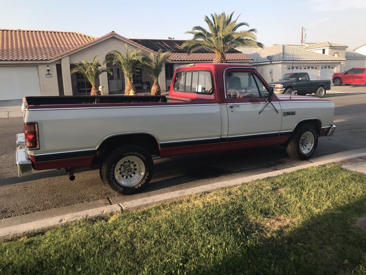 1987 dodge d150 pickup red rwd automatic d150