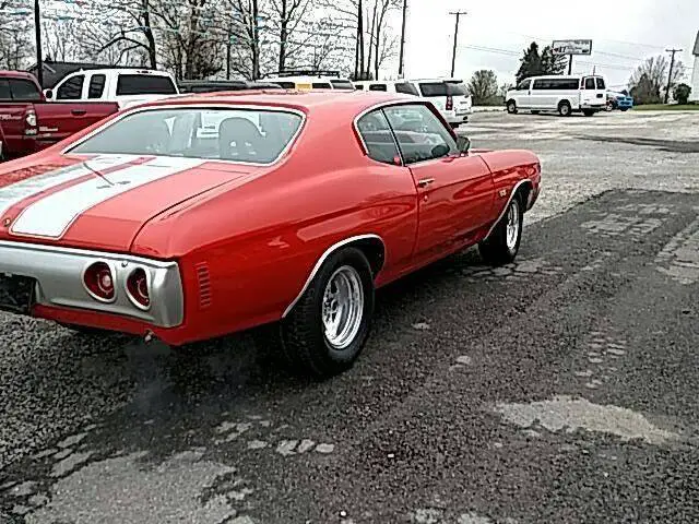 1971 chevrolet chevelle malibu 9,999 miles red coupe v8 7.4l automatic