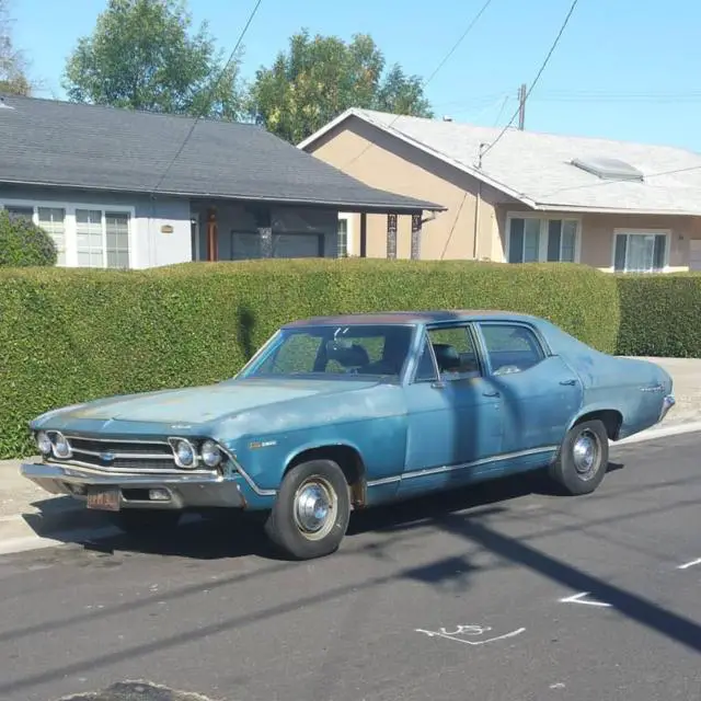 1969 chevelle 4 door malibu 307 cu in