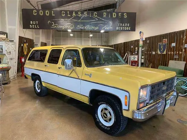 chevrolet suburban yellow with 36,093 miles, for sale!