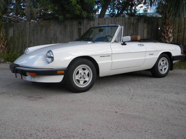 1990 alfa romeo spider veloce convertable series 3 original paint