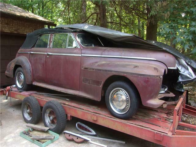 1941 oldsmobile ninetyeight standard convertible sedan maroon