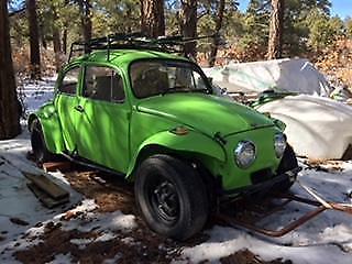 big bad green 1967 volkswagen beetle bug baja body modifications rebuilt 2014
