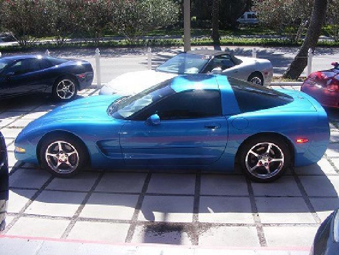 1999 corvette coupe, extremely rare nassau blue with black leather interior in largo, fl