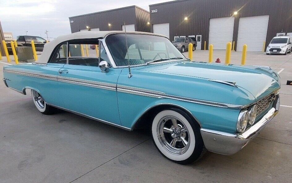 1962 ford galaxie 500 original convertible blue rwd automatic