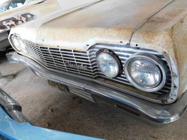 1964 chevrolet impala 2 dr hard top ss true super sport 90296 miles white coupe