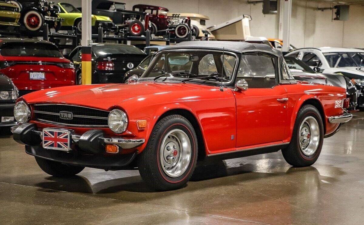 1976 triumph tr 6 pimento red convertible 37422 miles