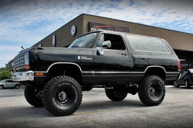 1984 dodge ram charger aw-100 black and lifted rare