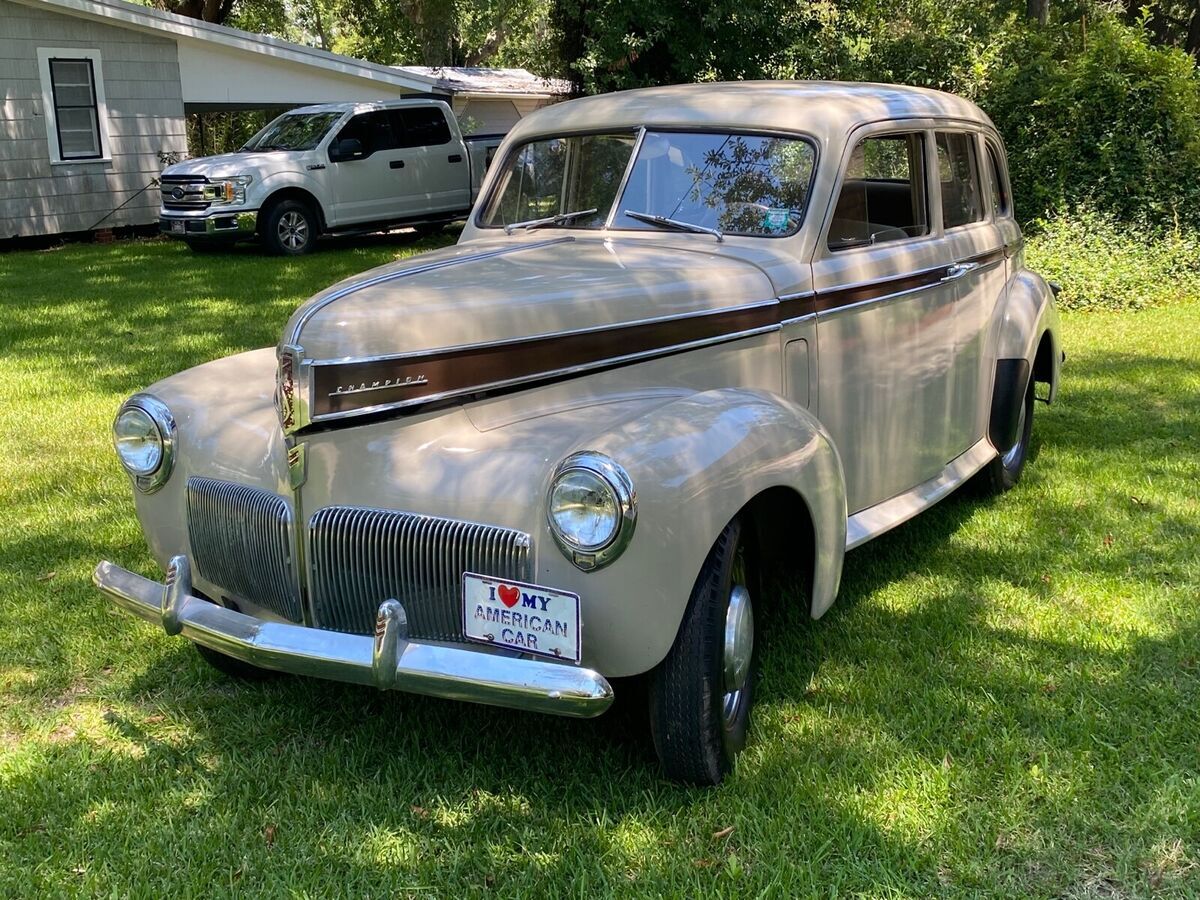 1941 studebaker champion sedan brown rwd manual chrome