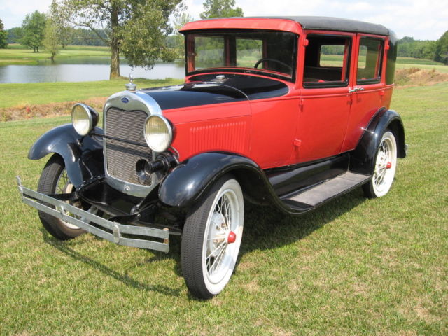1929 ford model a 4 door town car excellent driver quality car