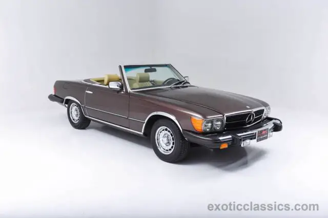 1980 mercedes-benz 450sl 59011 miles brown convertible hard top automatic