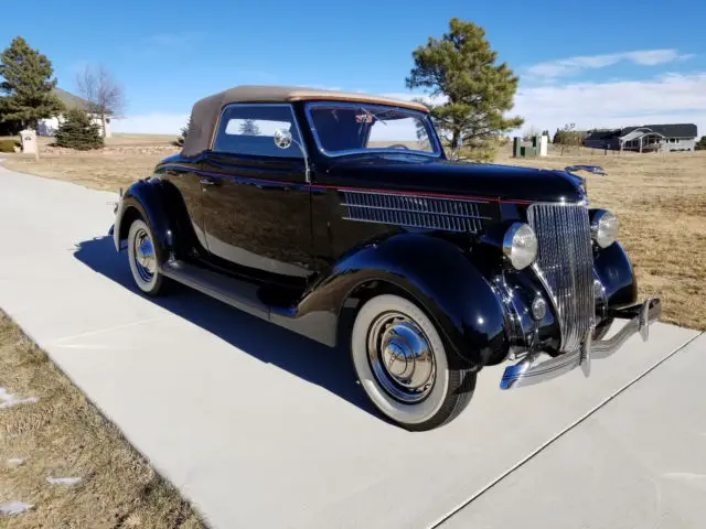 beautiful 1936 ford deluxe cabriolet. frame off restoraton