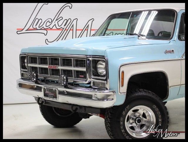 1979 gmc jimmy high sierra 4wd 9853 miles light blue/white suv automatic
