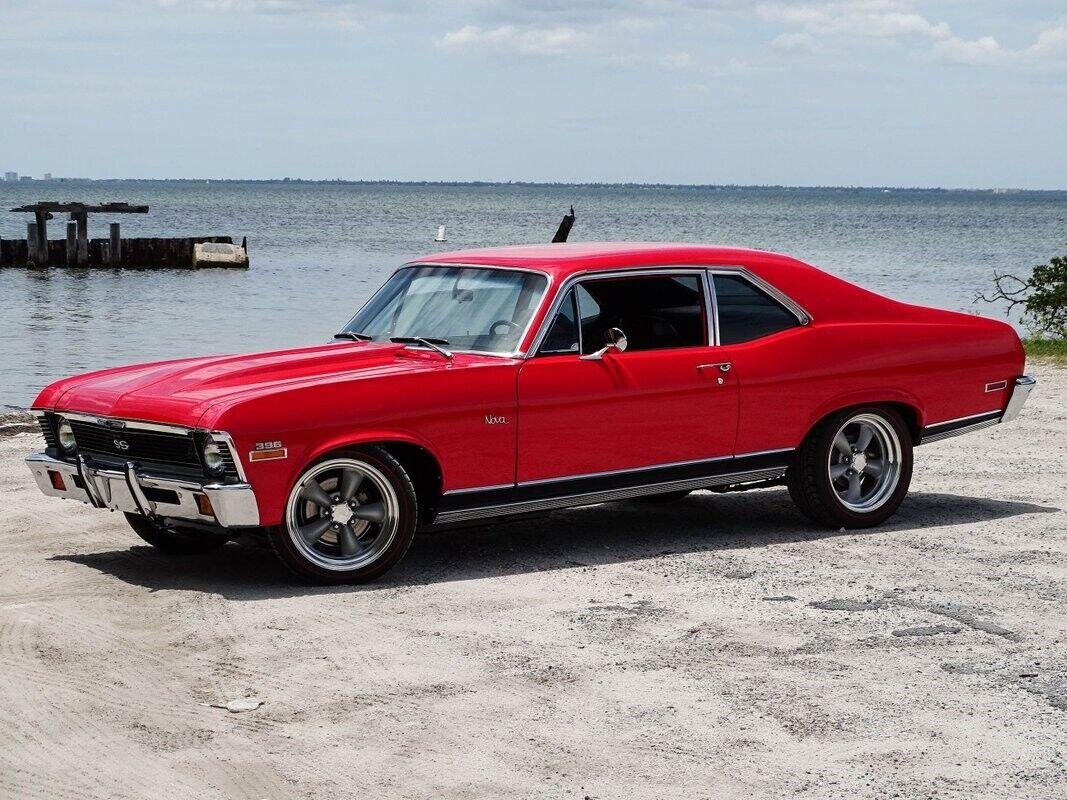 1972 chevrolet nova ss tribute bright red 396 cid v8 72513 miles