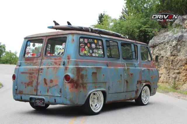 1963 ford rat rod surf van wagon,restomod,patina,nice!! falcon deluxe