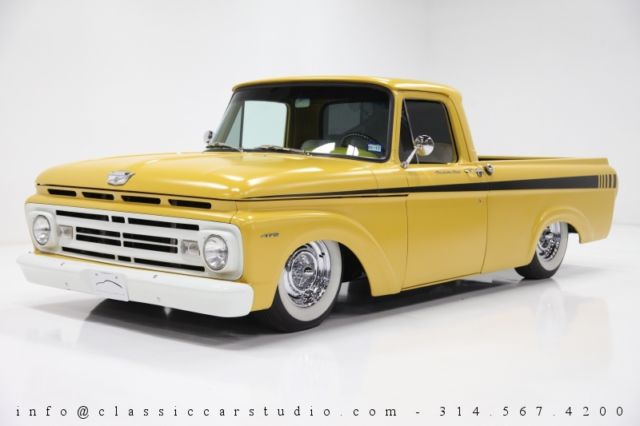 1962 ford f-100 custom w/ 472 cadillac engine, th400, ford 9" a/c & more!