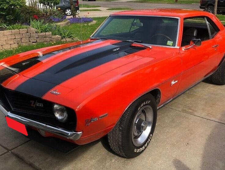 1969 chevrolet camaro coupe z28 dz 302