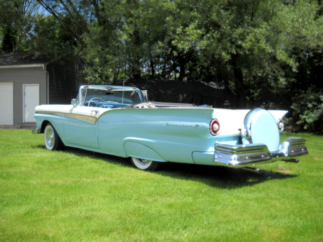 1957 ford fairlane 500 convertible rare estate sale barn find nice