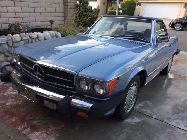 1988 mercedes-benz 560-class 560 sl 113,360 miles rare color combo convertible