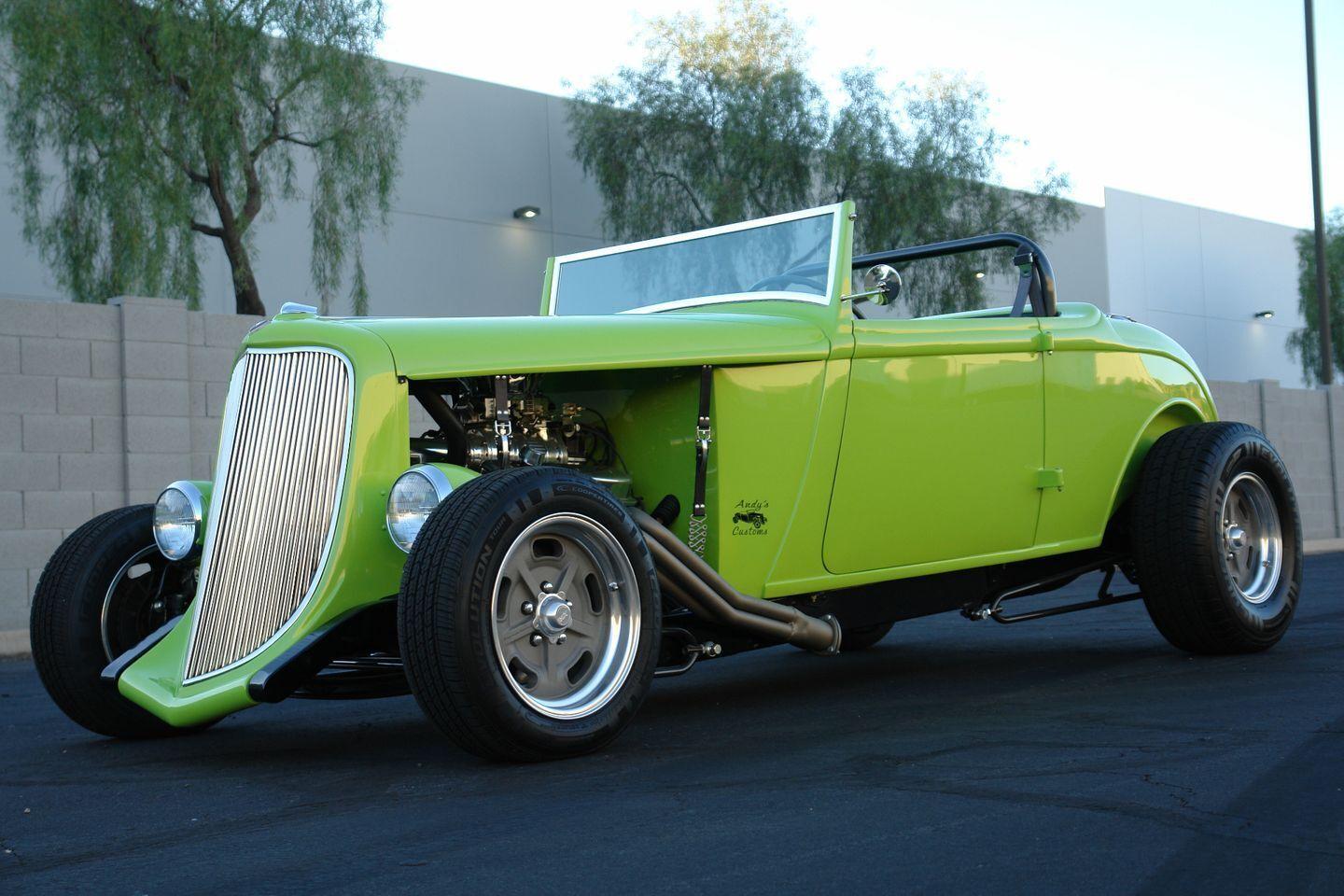 1933 plymouth roadster all steel stunning lime green paint