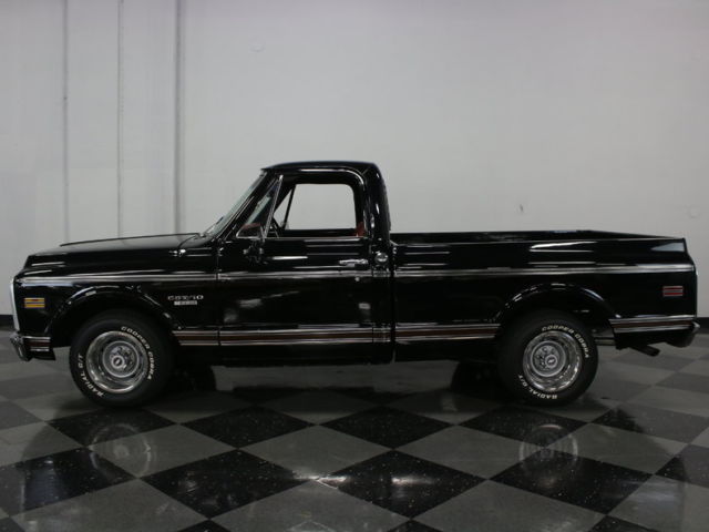 great looking c-10 custom cab! 350 bored to 355, great colors & very straight!