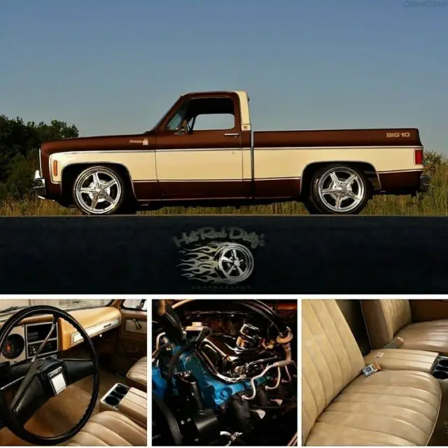 slammed squarebody silverado c10 hot rat street rod pickup 454 big block rare