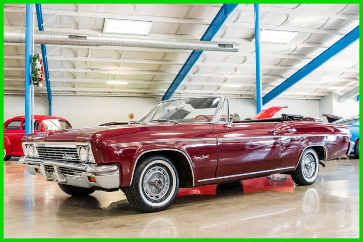1966 chevrolet impala 283ci v8 automatic convertible chevy 66