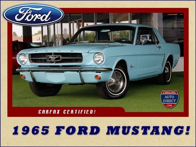 1965 ford mustang blue coupe 6 automatic