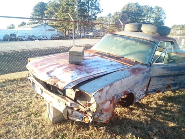 1964 and 1/2 64 ford mustang coupe v8 engine restoration project rust bucket