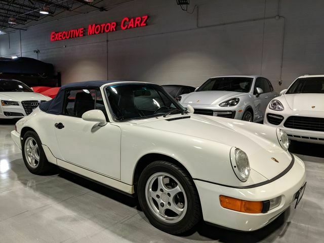 1992 porsche 911 carrera 2 59713 miles white convertible 6 manual