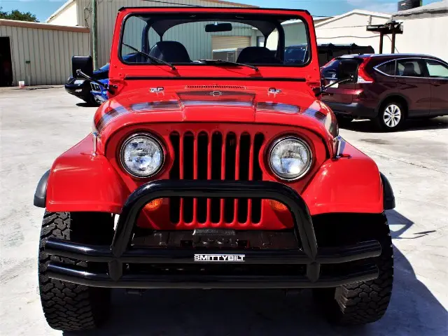 1982 jeep cj 4wd cj7 1 miles red straight 6 cylinder engine 4.2l/258 4-speed m/
