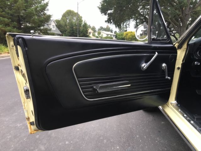 1966 mustang convertible springtime yellow color, 2 owner car..!