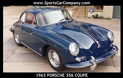 1963 porsche 356b/1600t6 coupe fully restored certified authentic matching #s