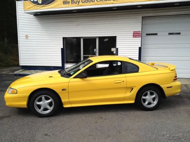 94 mustang gt 5 speed manual low miles yellow power seats & windows nj ny pa ct