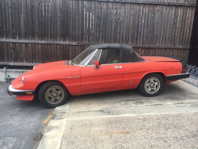 alfa romeo spider veloce 1984