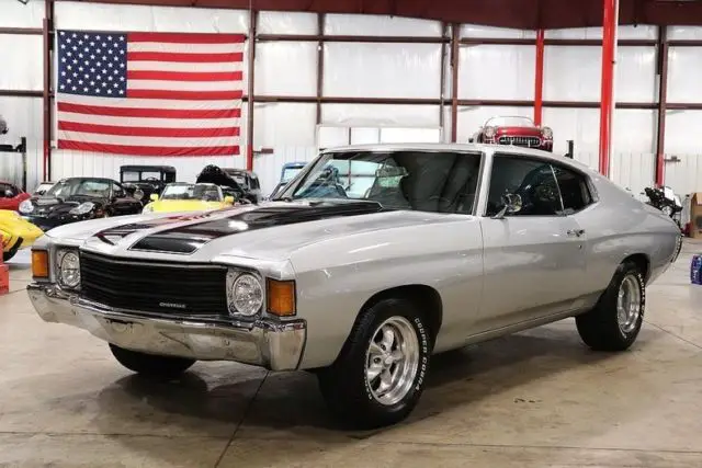 1972 chevrolet chevelle 56243 miles silver coupe 406 v8 automatic
