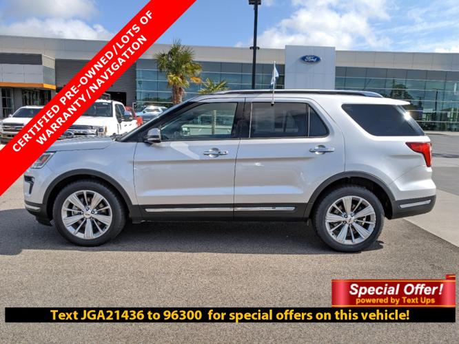 certified 2018 ford explorer fwd limited hattiesburg, ms 39402 for sale in hattiesburg, mississippi