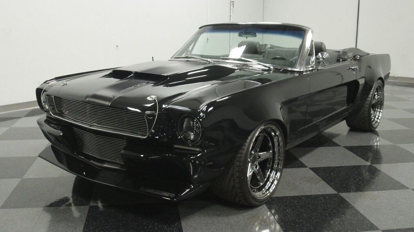 1966 ford mustang convertible restomod widebody 11865 miles