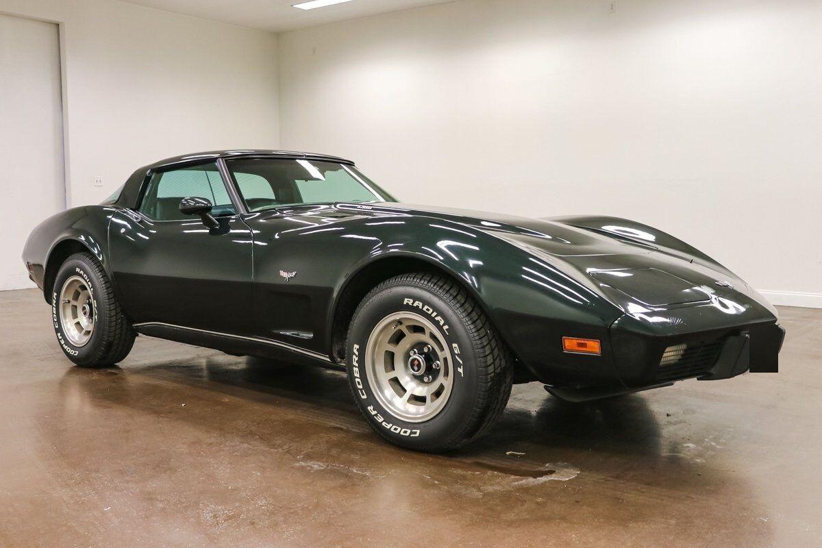 1979 chevrolet corvette 17135 miles dark green coupe 350ci v8