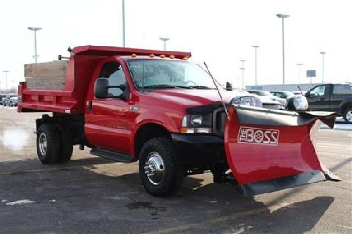 2002 ford super duty f-350 drw xl w/ dump bed & snow plow in columbus, oh