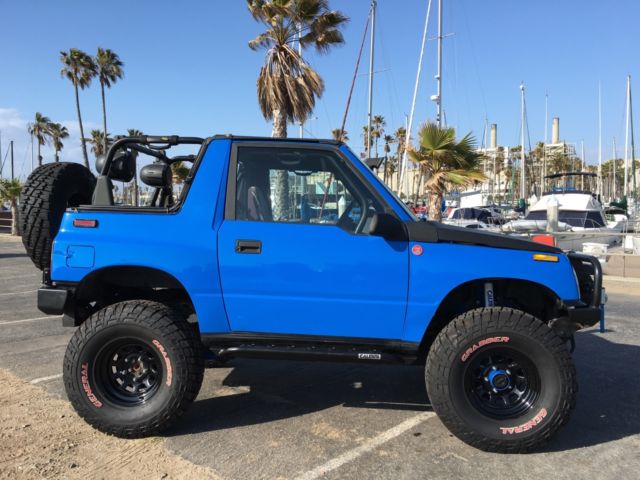 top gear actual vehicle! 1992 4x4 lifted geo tracker, extremely rare - sidekick