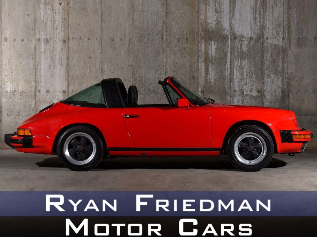1986 porsche 911 carrera 92876 miles targa h6 3.2l m
