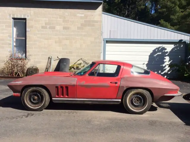 1966 chevrolet corvette coupe with its original 327/300hp 4-sp rebuilt
