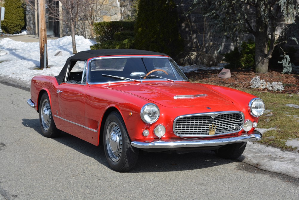 1960 maserati 3500 0 red convertible manual