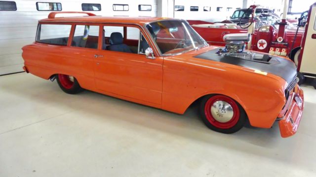 1963 ford falcon 0 orange station wagon 454 automatic