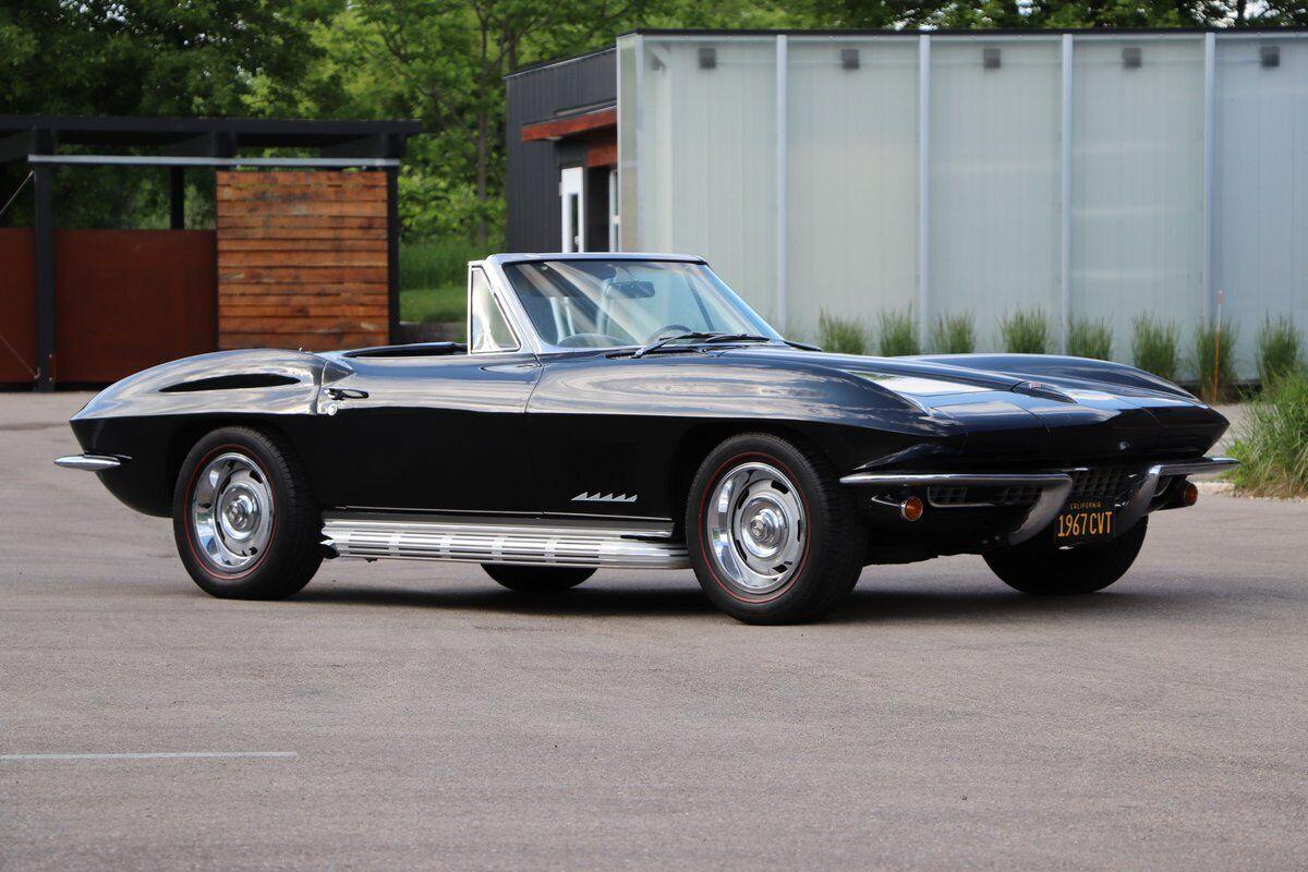 1967 chevrolet corvette 83153 miles black convertible 327 v8