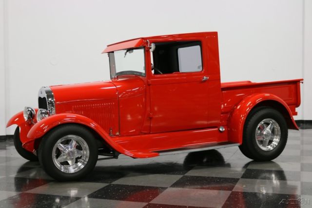 classic vintage steel streetrod 350 v8 auto red custom 1928 pickup used