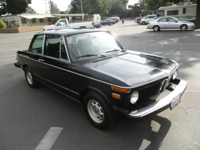 1976 bmw 2002 sunroof, very original, schwarz black, solid west coast car